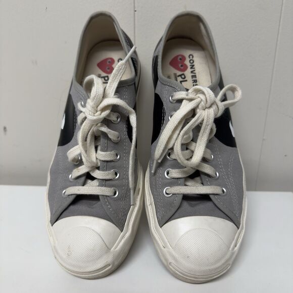 Converse Comme des Garçons PLAY x Jack Purcell Drizzle Black Men 6 Women 7.5 GUC - Picture 1 of 11